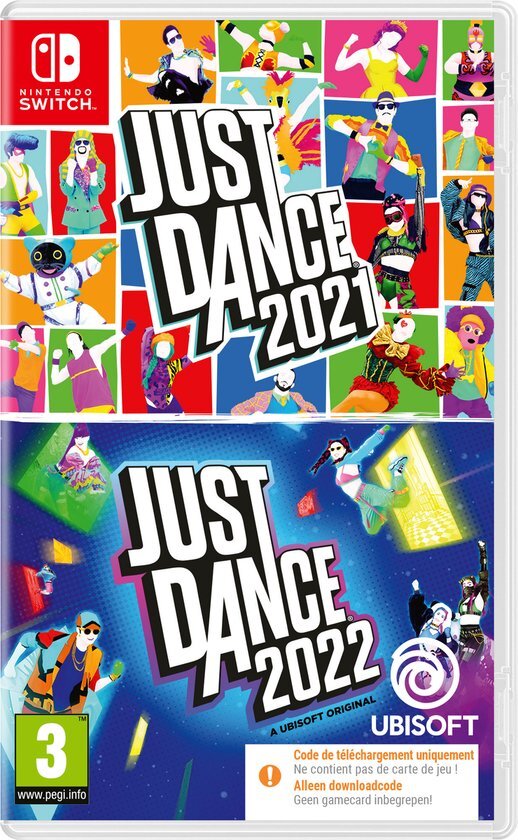 Just Dance 2021 &amp; Just Dance 2022 - Nintendo Switch - Code in a box