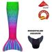 Icare Distribution SAS Queue de sirène - acrobatie - unisexe - élastique - aquaris-monovin - vert