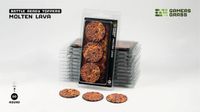 Gamer's Grass Bases lave en fusion prépeints (3x 50mm ronds)