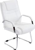 CLP Attila Chaise de salle à manger - Similicuir blanc