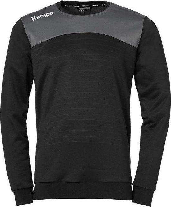 Kempa Emotion 2.0 Training Top Kids - Zwart/Antraciet - Maat 152