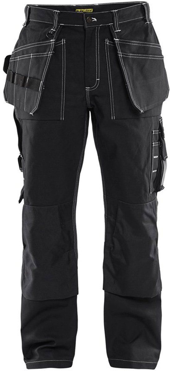 Blaklader Werkbroeken met kniestukken 15301370 Werkbroek Ambacht Twill ZwartNL:62 BE:56