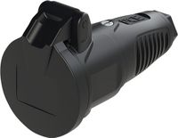 PC Electric 2512-ss Koppeling met randaarde Rubber 250 V Zwart IP54