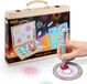JOYA CREATIVE Spirograaf pour Enfants 24pcs - Kits de bricolage - Spirograph - Dessin et bricolage créatifs - Set de dessin - Valise de rangement en bois de luxe