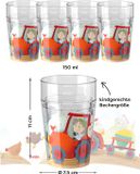 HABA Glitzerbecher Open beker 150 ml Polystyreen BPA-vrij Vaatwasserbestendig Magnetronbestendig Kinderen Farm