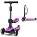 Kidiyana Lamborghini kinderloopscooter, geschikt voor kinderen vanaf 3 jaar tot 50 kg - Loopscooter met zitting en 2 stuurmodi, lichtgewicht aluminium frame, lichtgevende wielen, achterrem