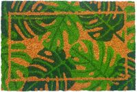 Merkloos Relaxdays Deurmat Kokos Monstera 60x40 cm