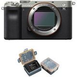 Sony Alpha A7C behuizing argent + batterie Kingma 2000mAh (Sony NP-FZ100)
