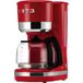 SILVERCREST Cafetière filtre, jusqu'à 10 tasses, rouge, rétro