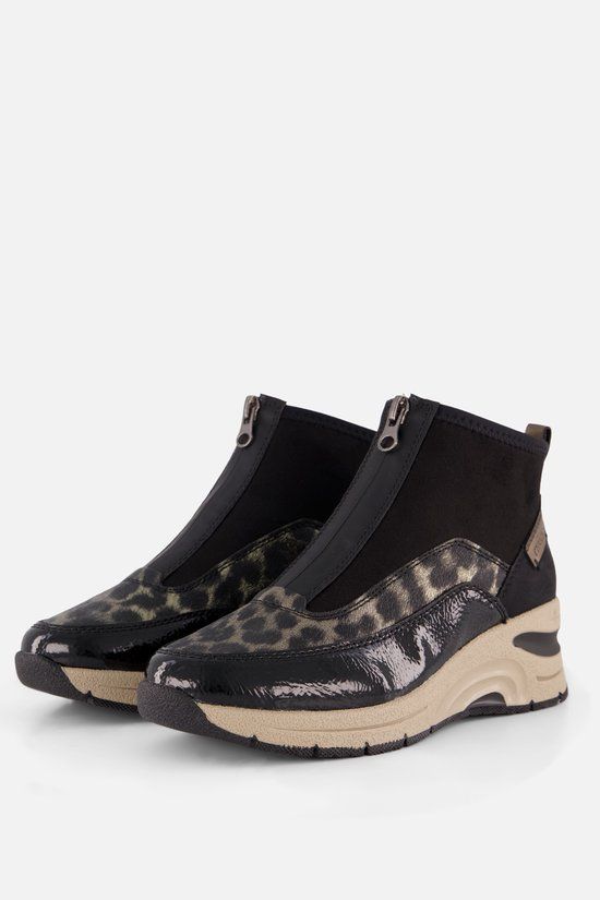 Rieker dames sneaker - Zwart multi - Maat 38