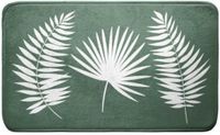 Douceur Livetti Badkamermat Badmat Badmatten 45x75 cm Groen Wit Jungly