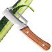 Inox concombre trancheuse avec manche en bois