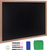 VEVOR Magnetisch Krijtbord 1168,4 x 889 mm, Gelakt staal, Rustiek Bruin
