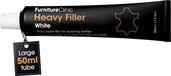 Furniture Clinic Leather Repair Filler White – Leather Putty for Tears, Holes & Scratches – Sandable – 50ml – Heavy Filler White