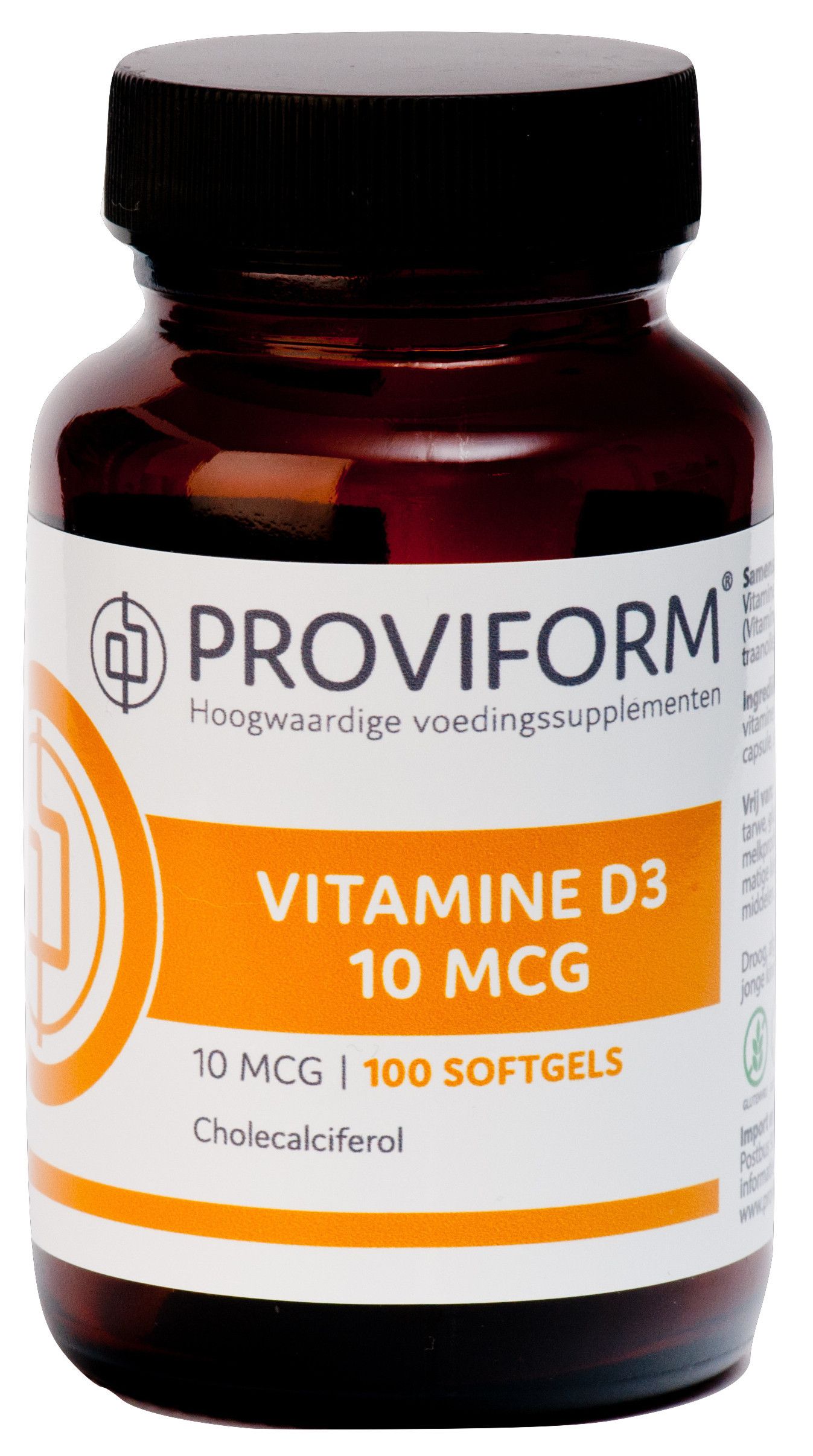 Proviform Vitamine D3 10mcg 100 softgels