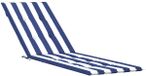 vidaXL Terrasstoelkussen gestreept oxford stof blauw en wit