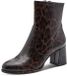 Tamaris dames textiel enkellaars 1-25057-43-389 Laars Bruine luipaard
