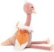 Les Deglingos Knuffel Struisvogel Beige 35 Cm