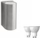Philips Hue Nightingale Wandlamp voor Buiten Up & Down (Roestvrij Staal)