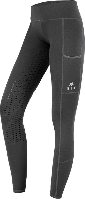 ELT Ella Riding Leggings - Size 36 - Dark Grey with Silicone