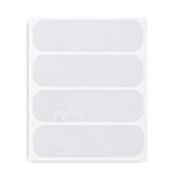 4R Quattroerre.it 16080 Reflecterende stickers voor motorhelm, wit, 4 stuks, Bianco
