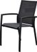 AVH-Collectie Malaga dining tuinstoel stapelbaar antraciet aluminium textileen