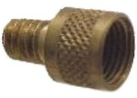 Edge Oppompnippel Autoventiel (AV) (25*) Goud Messing