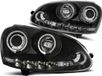 Viking Choice Volkswagen Golf 5 Koplampen Dual Halo Rims Angel Eyes Zwart