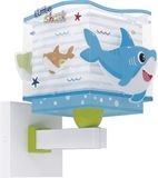 Dalber Little Shark Wandlamp Kinderkamer Blauw Groen