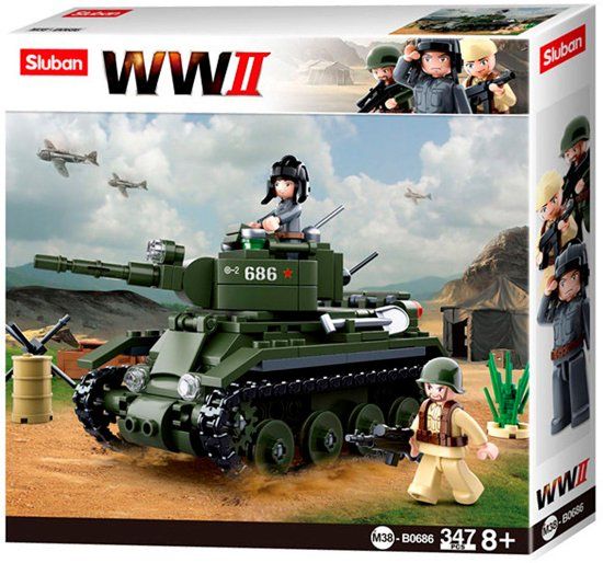 Sluban WWII BT7 Geallieerde Cavalerie Tank