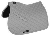 Equestro Basic Collectie Springzadeldekken, grijs, maat Full, kleur grijs