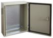 RS PRO Stalen wandbehuizing RAL 7032 IP66, HxBxD 400 mm x 300 mm x 150 mm