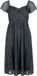 Jawbreaker Tarot Deck Dames Midi-jurk - grijs/zwart - L