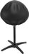 Merkloos Petite housse de barbecue ronde Ø50 x 49,5 cm - housse de protection imperméable pour barbecue compact avec un bon ajustement et une protection contre la pluie et la poussière - noir