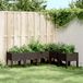 Maison Exclusive - Jardinière sur pieds, marron, 160x120x42 cm, PP