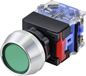 TRU COMPONENTS TC-9428100 LAS0-L-11Z/G Drukschakelaar 250 V 5 A 1x uit/aan Continu IP40 Groen Kunststof 1 stuk(s)