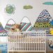 Ambiance Sticker Kinderstickers van Scandinavische bergen, Anoushka, 120 x 180 cm