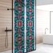Ambiance Sticker Privacy raamfolie - Glas-in-lood met ranken en bloemen - Stickers voor ramen en douchedeuren - 40x200cm