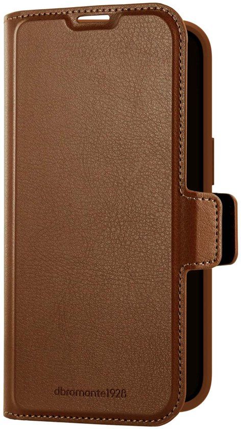 dbramante1928 Oslo Pro Bookcase geschikt voor Apple iPhone 17e / 16e - Dark Tan