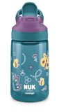 NUK By Contigo Easy Sip Cup Drinkfles voor kinderen (vanaf 4 jaar), lekvrij, gemaakt van duurzaam Tritan, BPA-vrij, vaatwasmachinebestendig, 420 ml, naturel