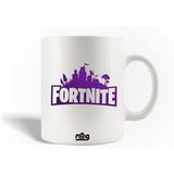 Fortnite Keramische mok maniacase, Fortnite Battle Royale Logo Violet