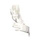 Hygostar katoenen handschoen BLANC dubbel maat M, dubbel wit