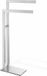 ZACK Linea handdoekhouder 80x15x38.5cm staand met 2 armen RVS mat 40377