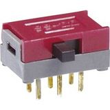 NKK Switches SS22SDP2 Schuifschakelaar 30 V/DC 0.1 A 2x aan/aan 1 stuk(s)