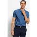 OLYMP Casual Regular Fit Polo shirt Korte mouw rook blauw
