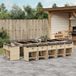 Maison Exclusive - Ensemble de jardin extérieur, 15 pièces, avec coussins, mélange de couleur beige, en polyrotin