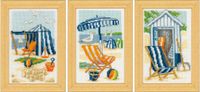 Vervaco Miniatuur kit Zon en zee set van 3