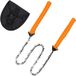 Merkloos Koolstofstaal handkettingzaag – Met riemtas, 65cm / 33 tanden, camping survival