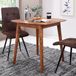 FineBuy Table de salle à manger 80 cm bois de Sheesham massif