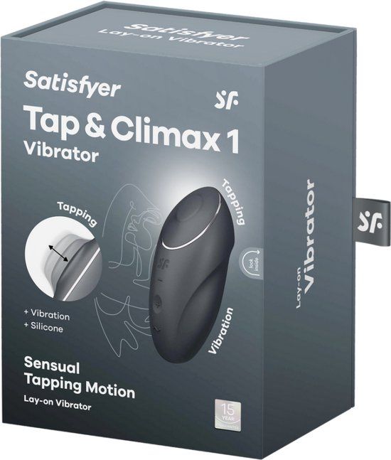 Satisfyer Tap and Climax 1 - Oplegvibrator - Wit
